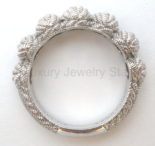 Sterling Silver Ring by Judith Ripka Size 8 - image 2