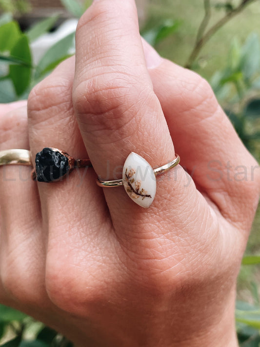 Vertical Marquise Ring - image 2