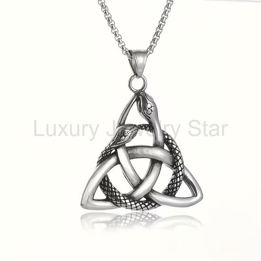 Nordic Celtic Witch Knot Necklace