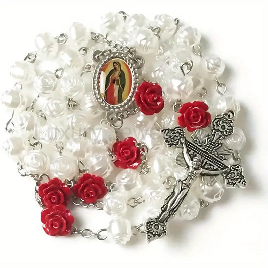 Our Lady of Guadalupe Pearly Rose Rosary