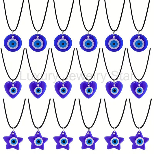 Plastic Evel Eye Necklace