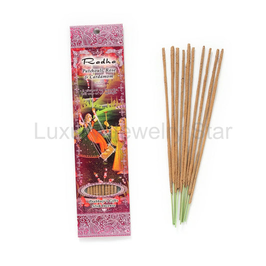 Radha (Patchouli, Cardamon, and Rose) Incense