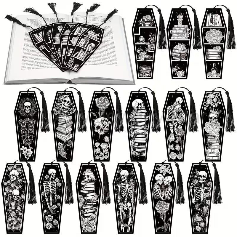 Random Coffin Bookmark With Tassel