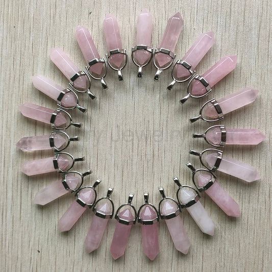 Rose Quartz Point Necklace