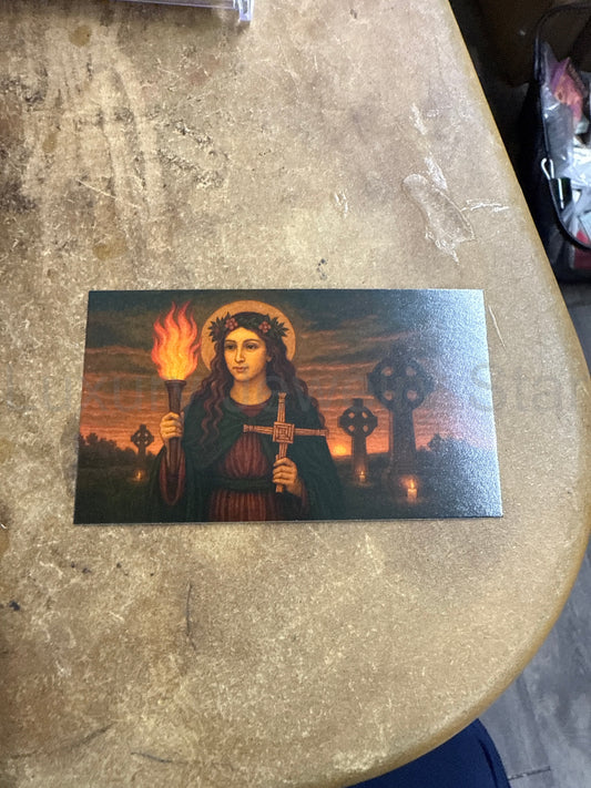 Saint Bridgid Prayer Card