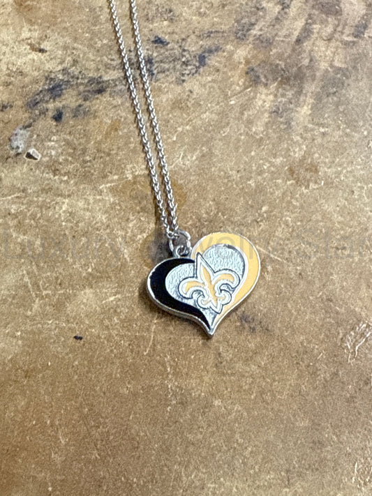 Saints (Football) Necklace