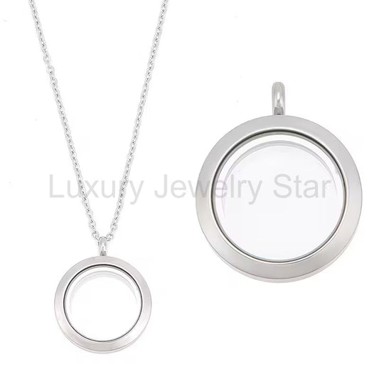 Silver Floating Necklace