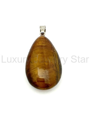 Tiger Eye Tear Drop Necklace