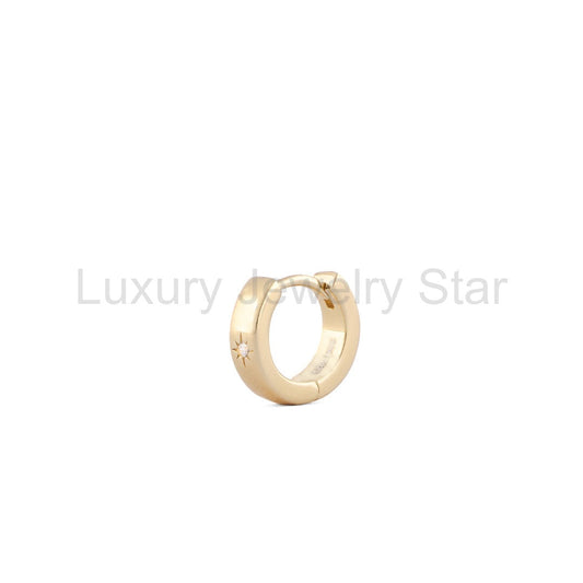 Gold Asteria Hoop Earring