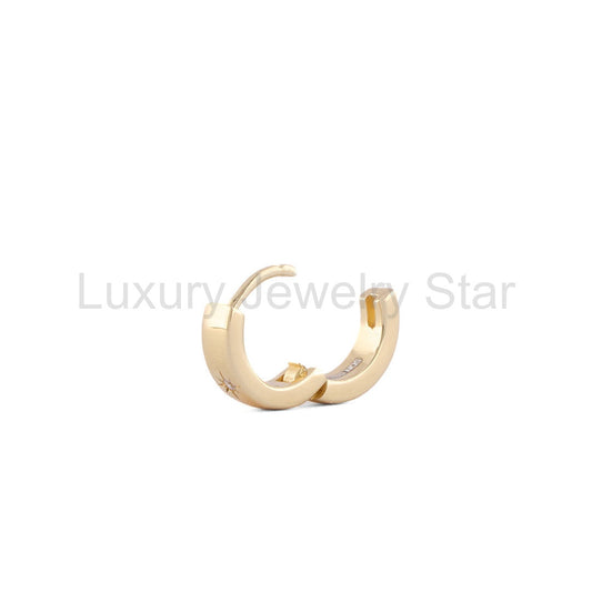 Gold Asteria Hoop Earring - image 2