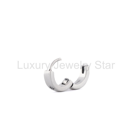 Silver Asteria Hoop Earring - image 2