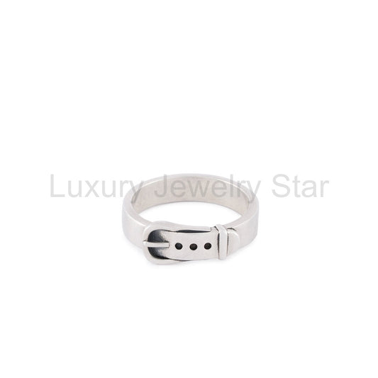 Silver Buckle Ring
