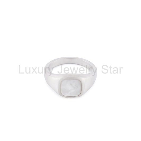 Silver Dove Cameo Ring