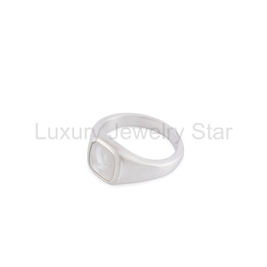 Silver Dove Cameo Ring - image 2