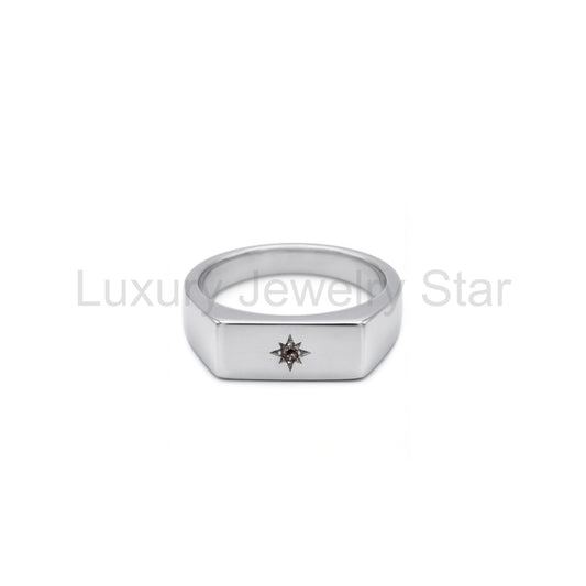 Silver Ember Ring