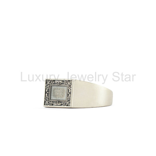 Silver Frame Ring - image 2