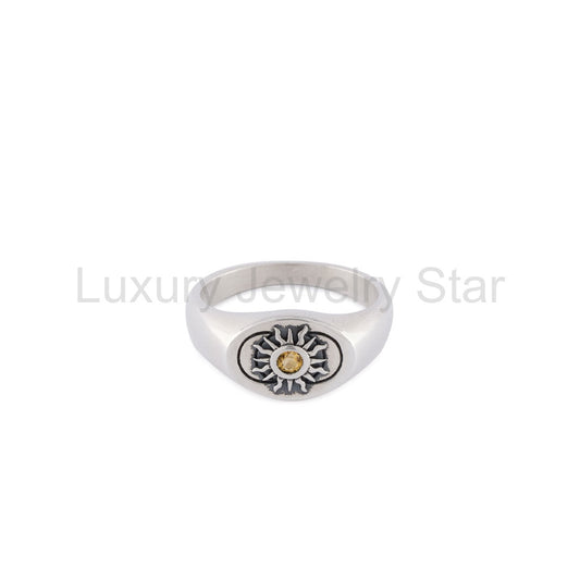 Silver Helios Ring
