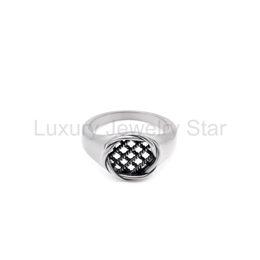 Silver Interlock Ring