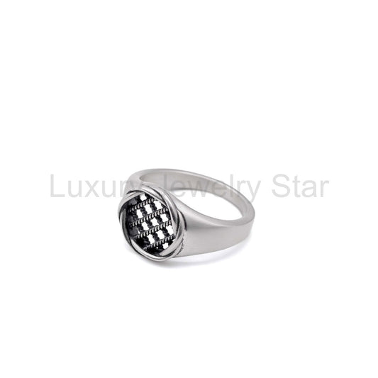 Silver Interlock Ring - image 2