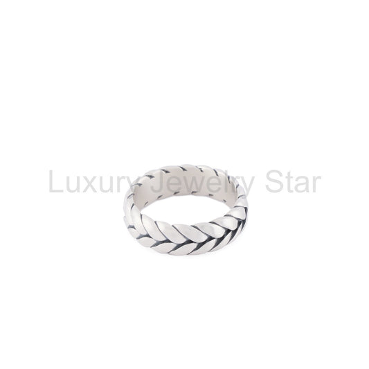 Silver Laurel Ring