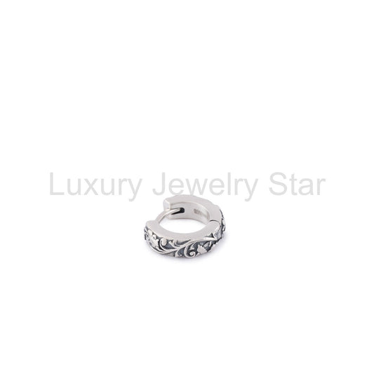 Silver Pergola Hoop Earring