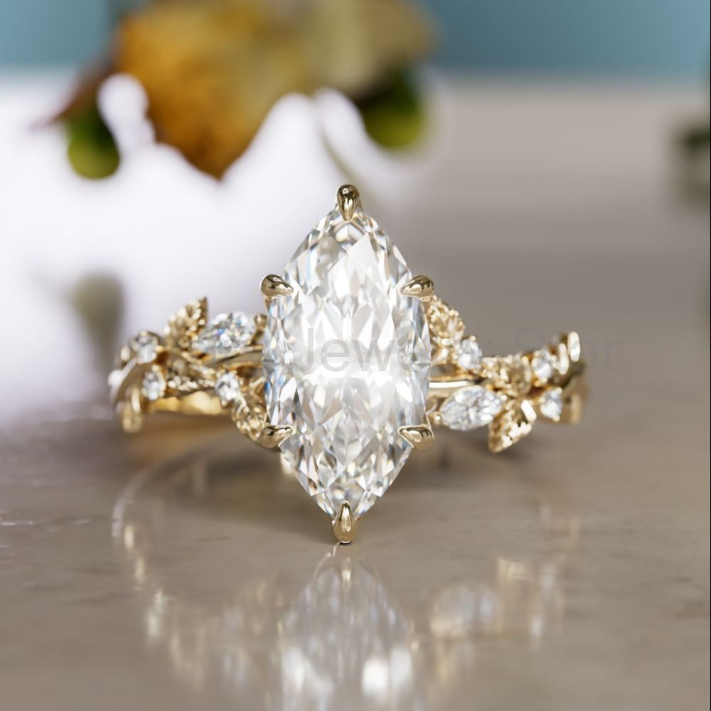 Rosewood Marquise 1.51ct E VVS2 Lab Diamond Engagement Ring (Ready to Ship) - image 2