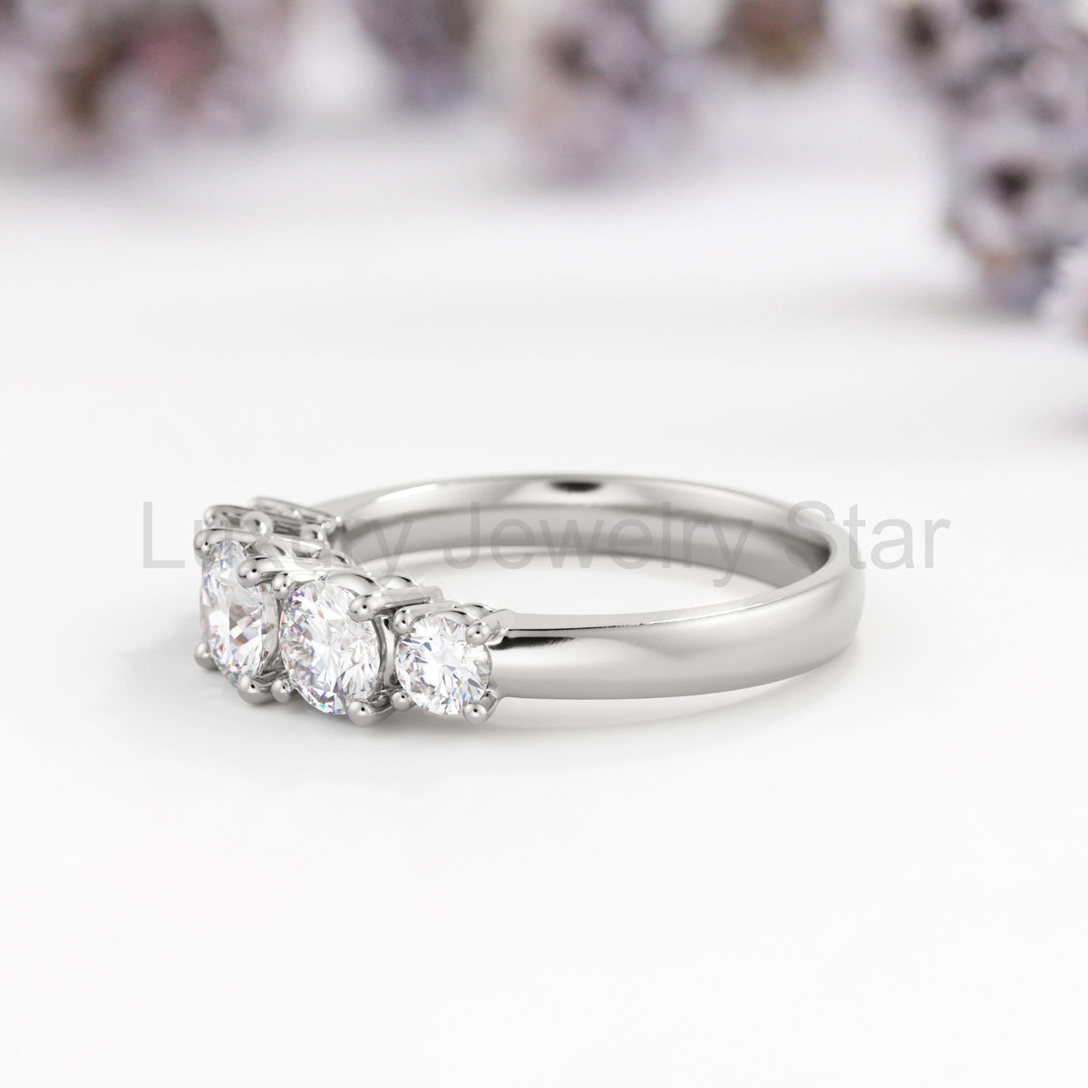 Quintet Lab Diamond Engagement Ring - image 4