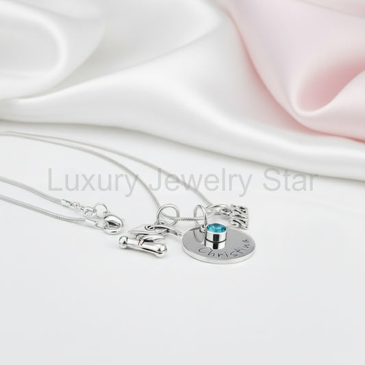 Personalized Graduation Necklace with Birthstone