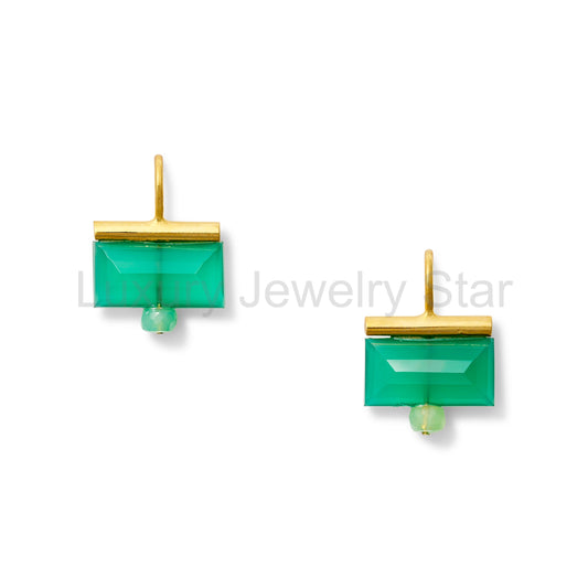 Chrysoprase Verde Earrings