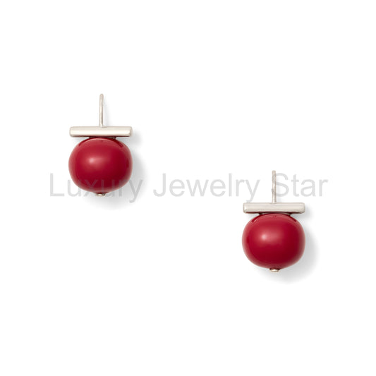 Claret Forever Fave Pebble Pearl Earrings in Sterling Silver