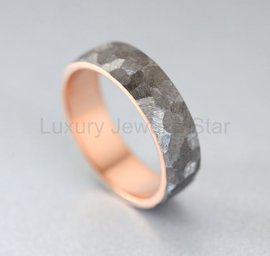 Evan Hammered Wedding Band - Ready to Ship-new