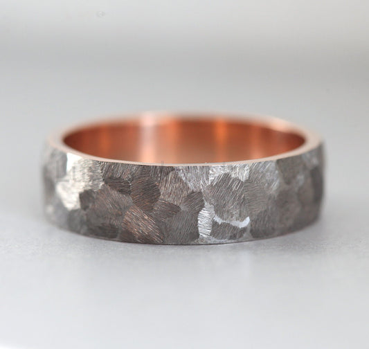 Evan Hammered Wedding Band - Ready to Ship-new - image 2