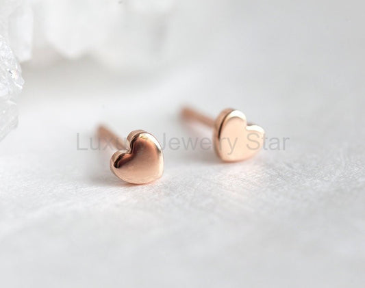 Gold Or Silver Heart Earrings Heart Shaped Earrings Heart - Ready to Ship-new
