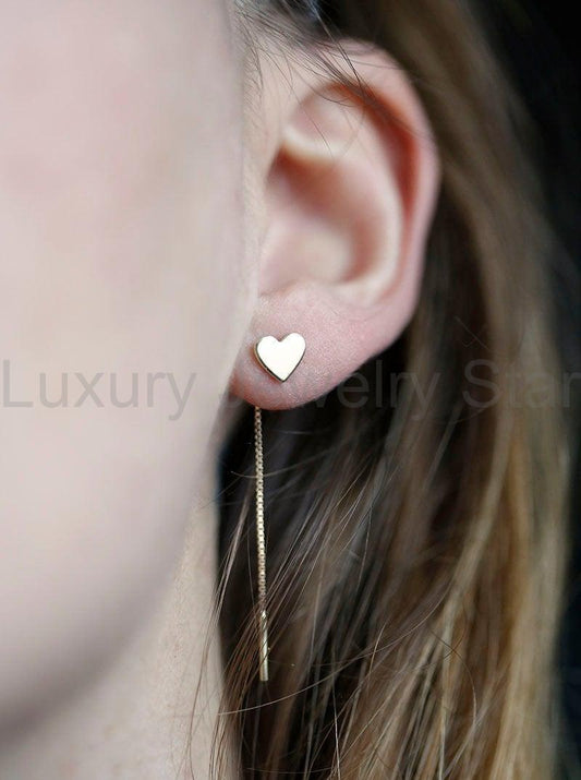 Lottie Heart Dangle Earrings - Ready to Ship-new