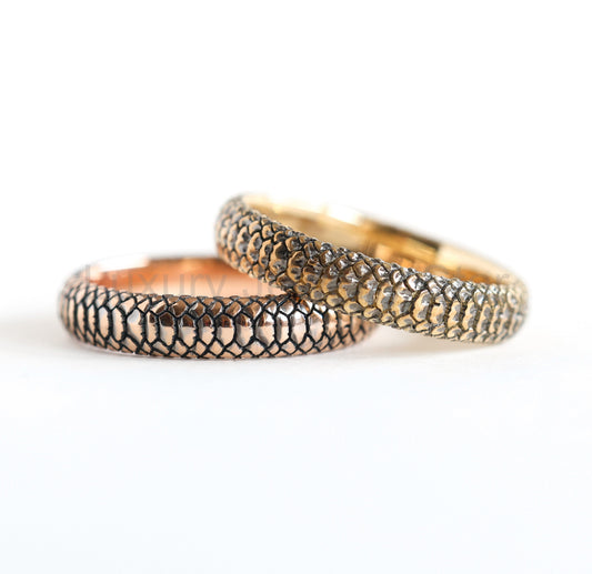 Rose Gold Snake Men's Band – Ready to Ship