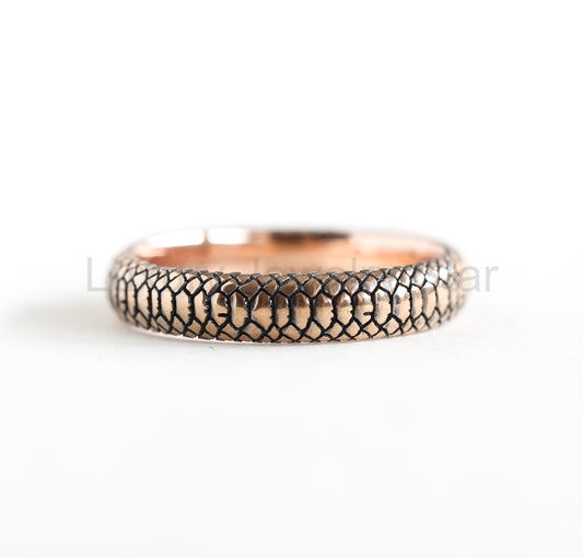 Rose Gold Snake Men's Band – Ready to Ship - image 2