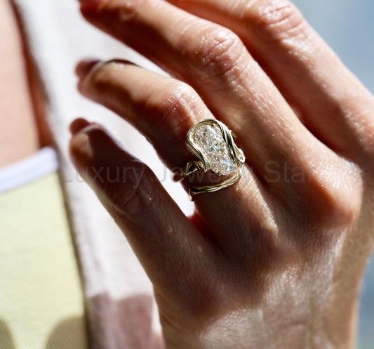 Serafina 5 carat oval lab grown diamond ring - image 2