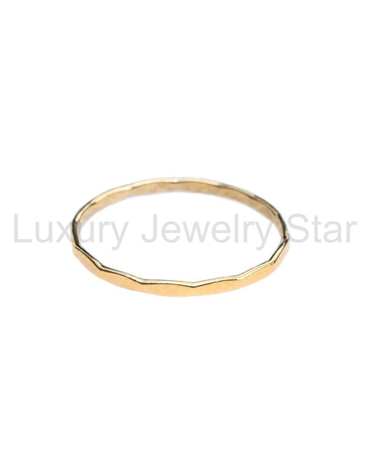 HAMMERED STACKING RING