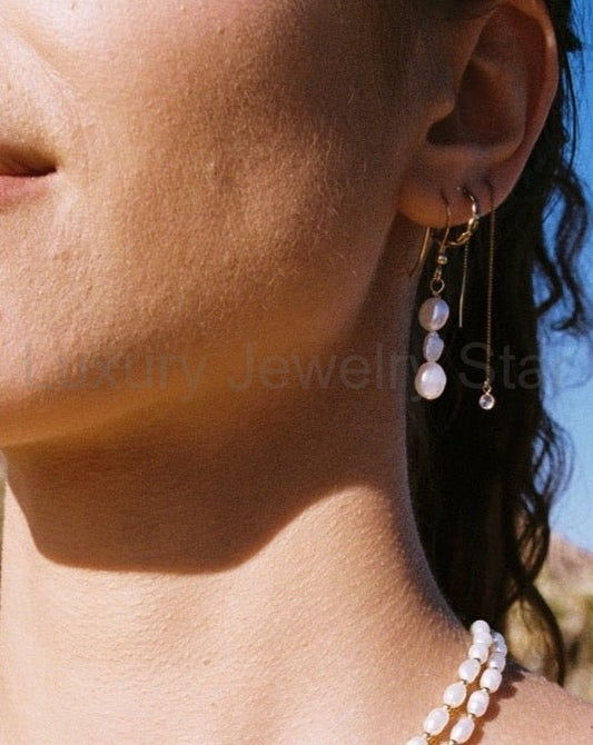 PEARL ON PEARLS EARRINGS - image 2