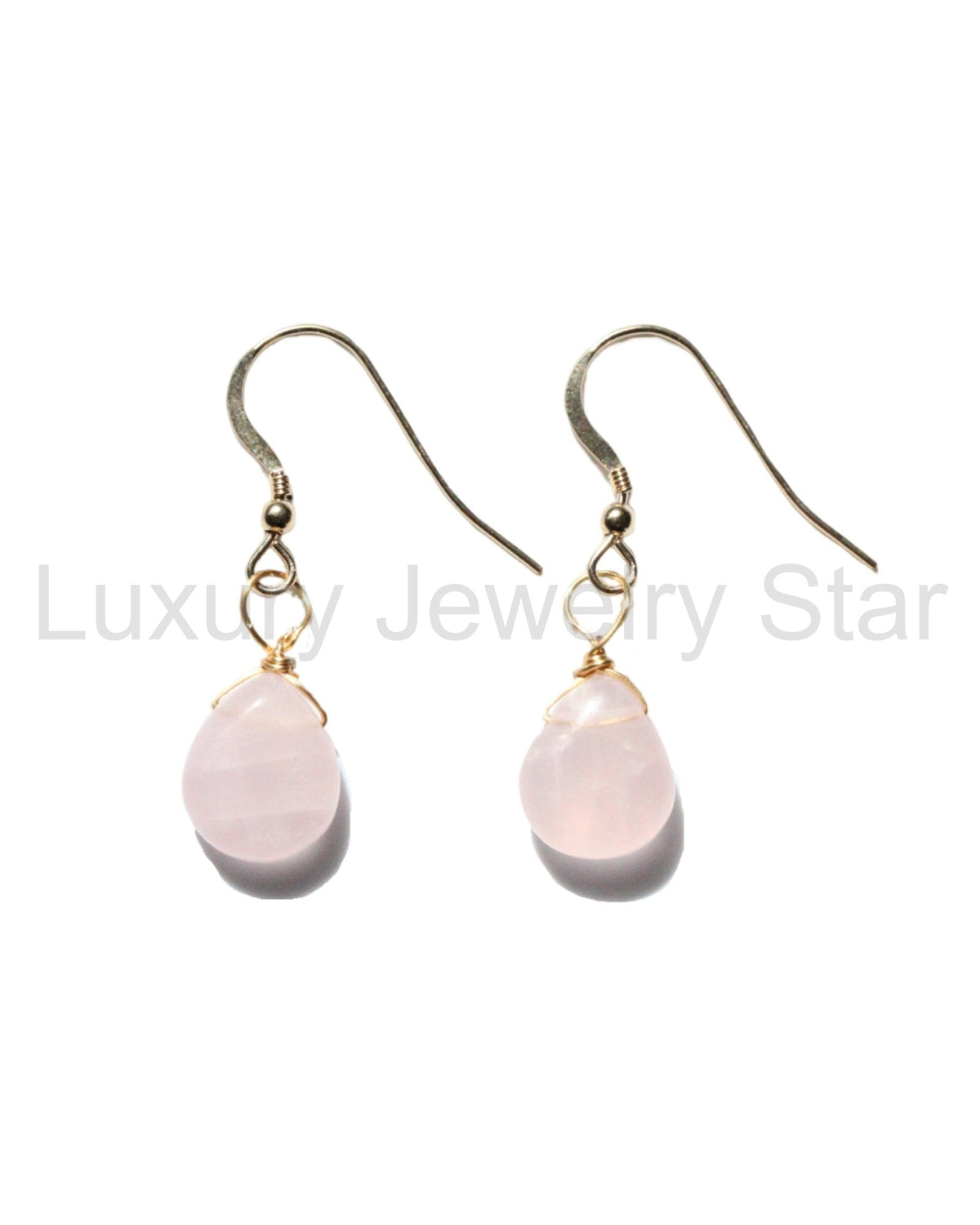 ROSE QUARTZ STONE EARRINGS