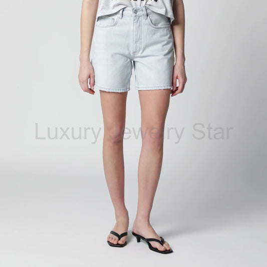 ANINE BING - Light blue denim shorts