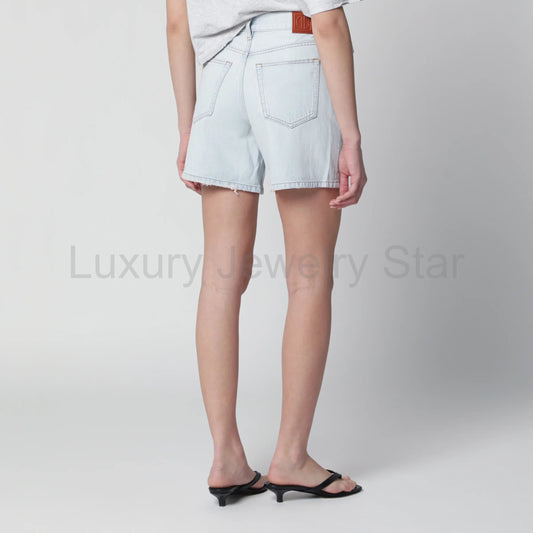 ANINE BING - Light blue denim shorts - image 2