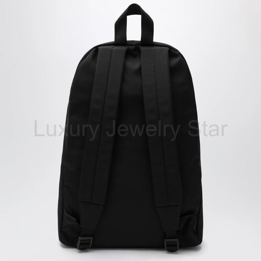 Balenciaga - Black Explorer backpack with logo patch