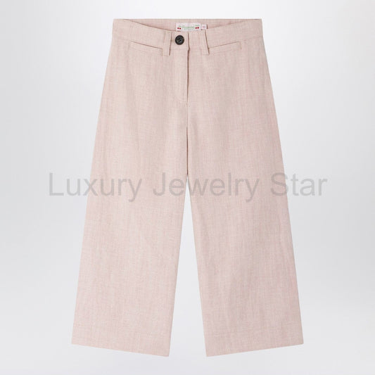 Bonpoint - Gersande trousers in pink linen blend