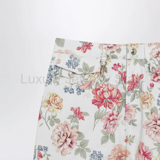 Chloé - Cotton floral print shorts - image 2