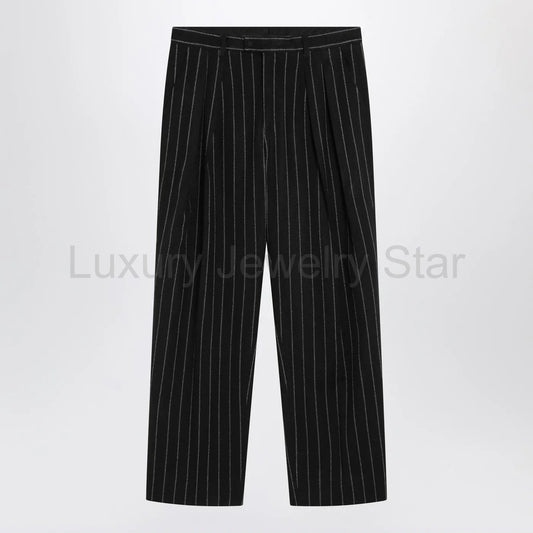 Dolce&Gabbana - Striped wool-blend trousers - image 2