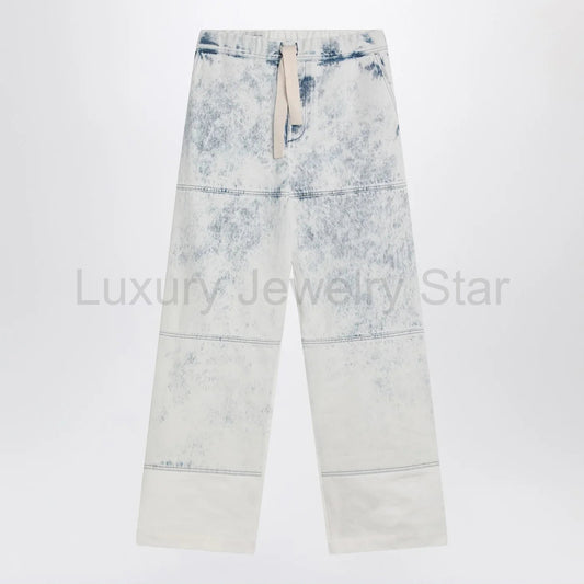 Dries Van Noten - Light blue jeans with drawstring - image 2