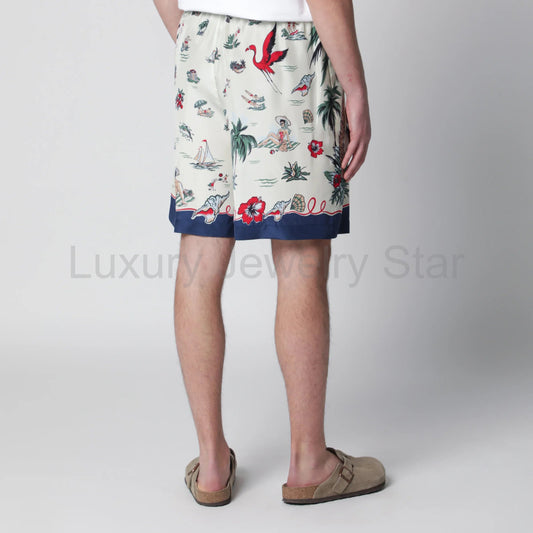 Dsquared2 - Bermuda shorts with tropical print in silk - image 2