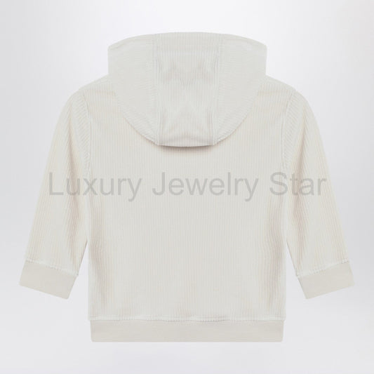 Givenchy - Cream ribbed hoodie