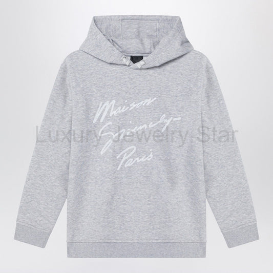 Givenchy - Grey hoodie with embroidered logo